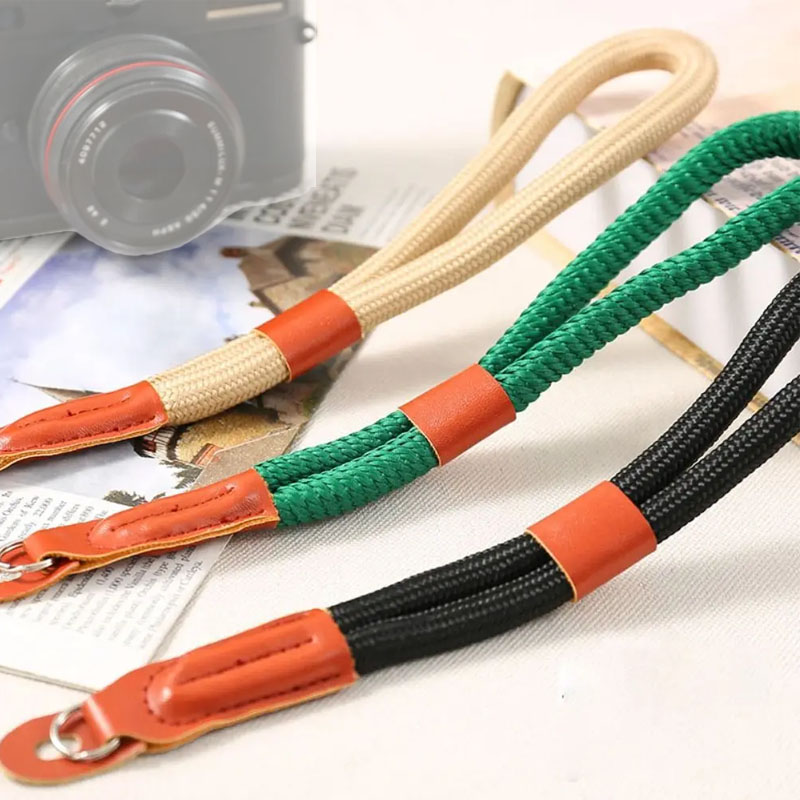 Camera Wrist Strap - カメラリストストラップ,キヤノン,ニコン,ソニー,富士,ライカ,オリンパス,マイクロシングルリリース,手織りコード,コード