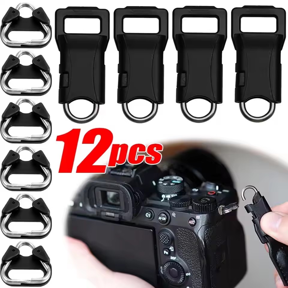 Camera Wrist Strap - ユニバーサルカメラクイックリリースコネクターバックルステンレス鋼三角スプリットリングカメラストラップアダプターフックラグリングソニー用