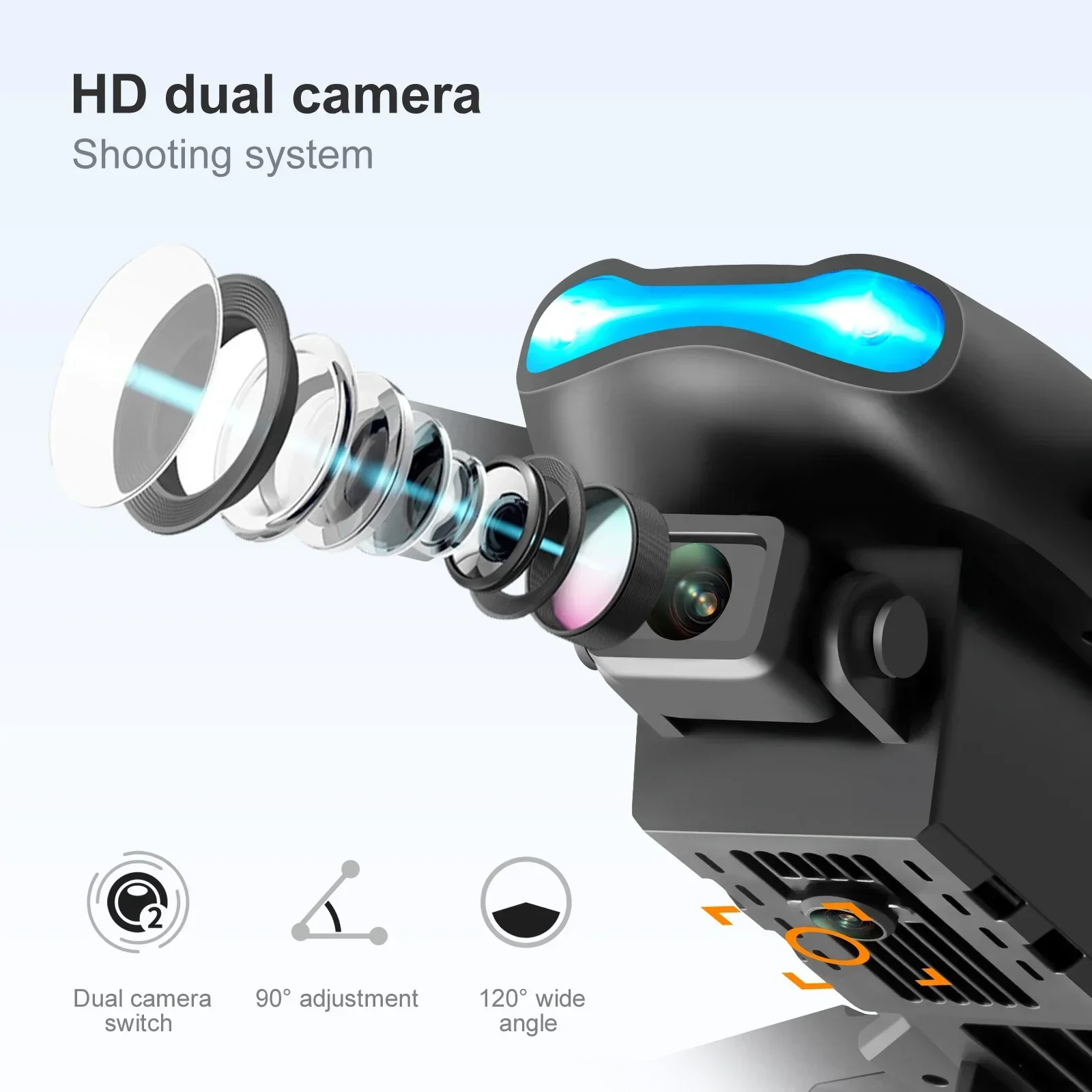 新型E99 Pro HD 4Kドローン デュアルカメラ 高度 - Photography Drone のレビューと価格