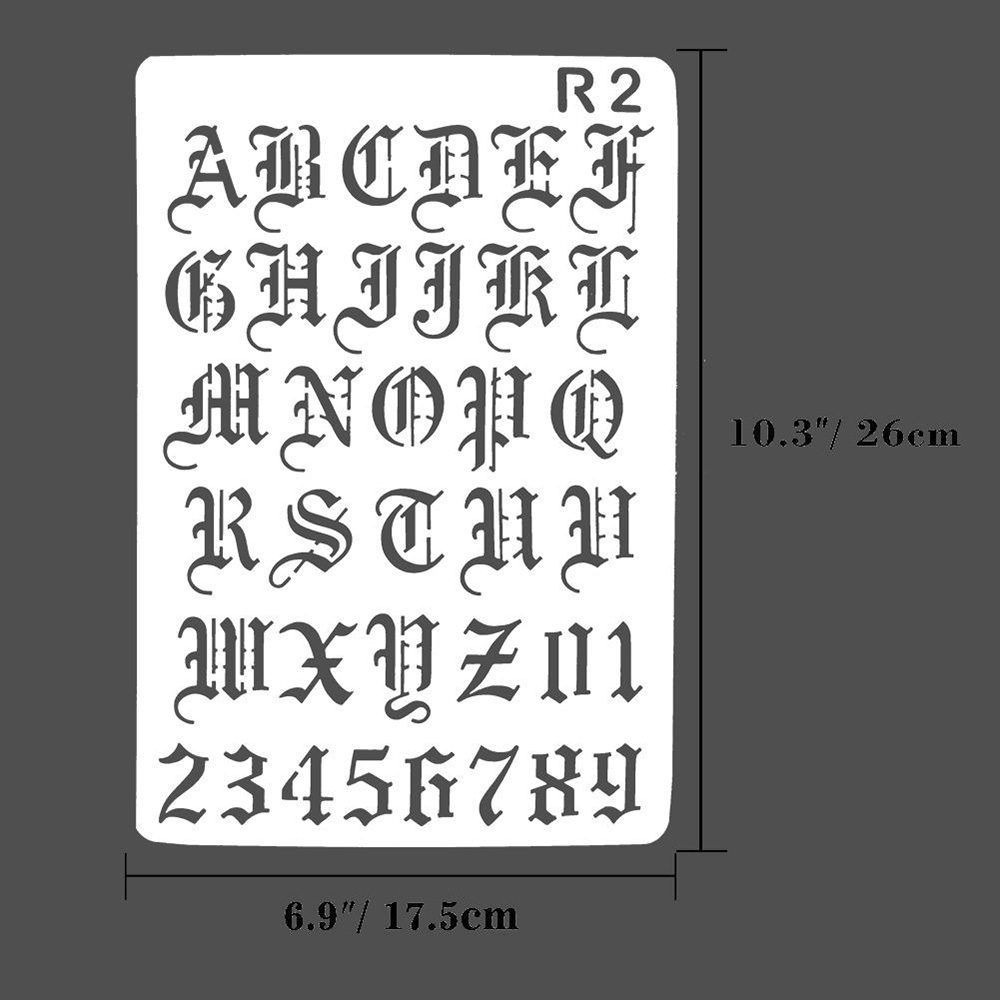 新しい中空階層化ステンシル壁画スクラップブッエンボスアルバム - Photography Font のレビューと価格
