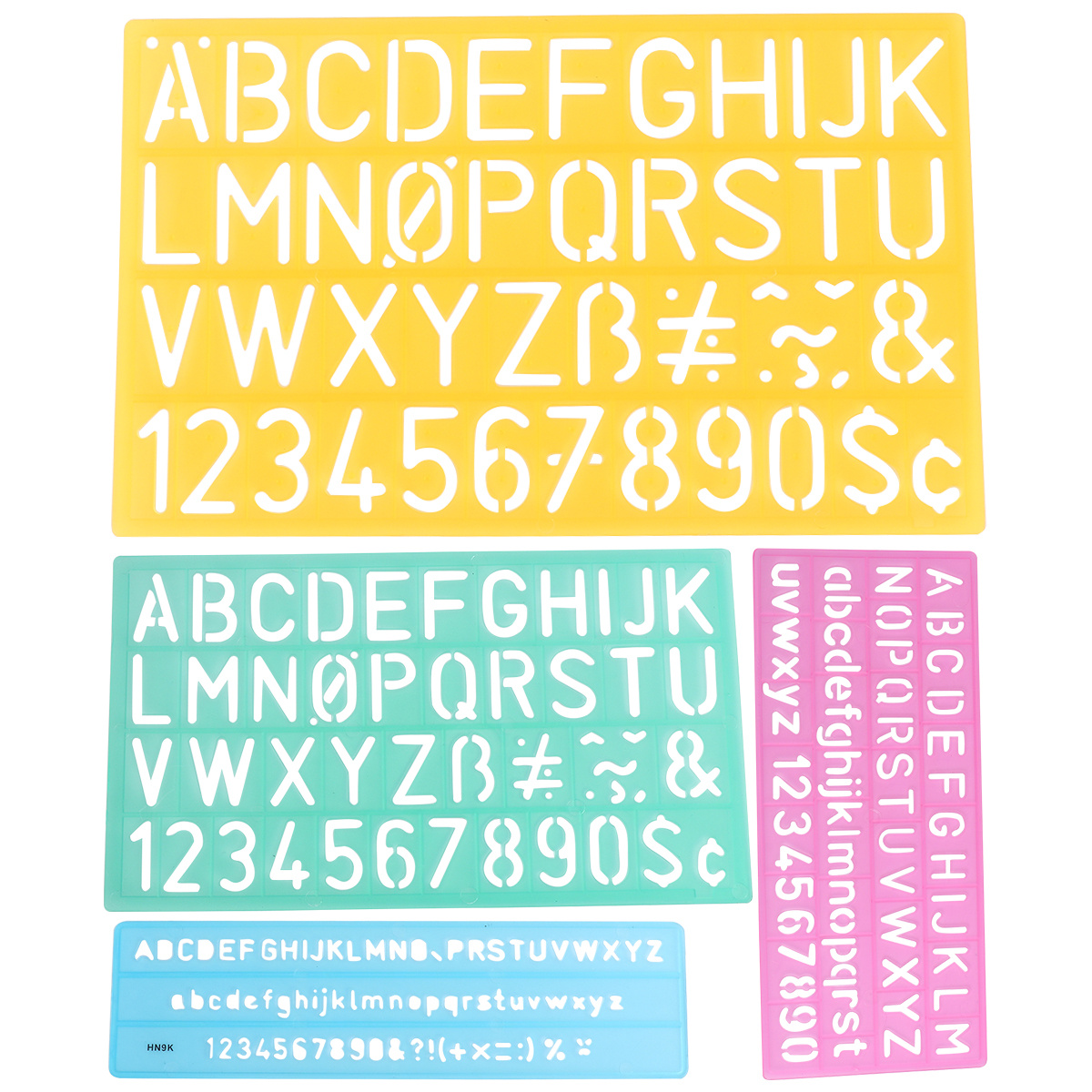 4 個のアルファベットステンシルセット文字番号テンプレートプ - Photography Font のレビューと価格