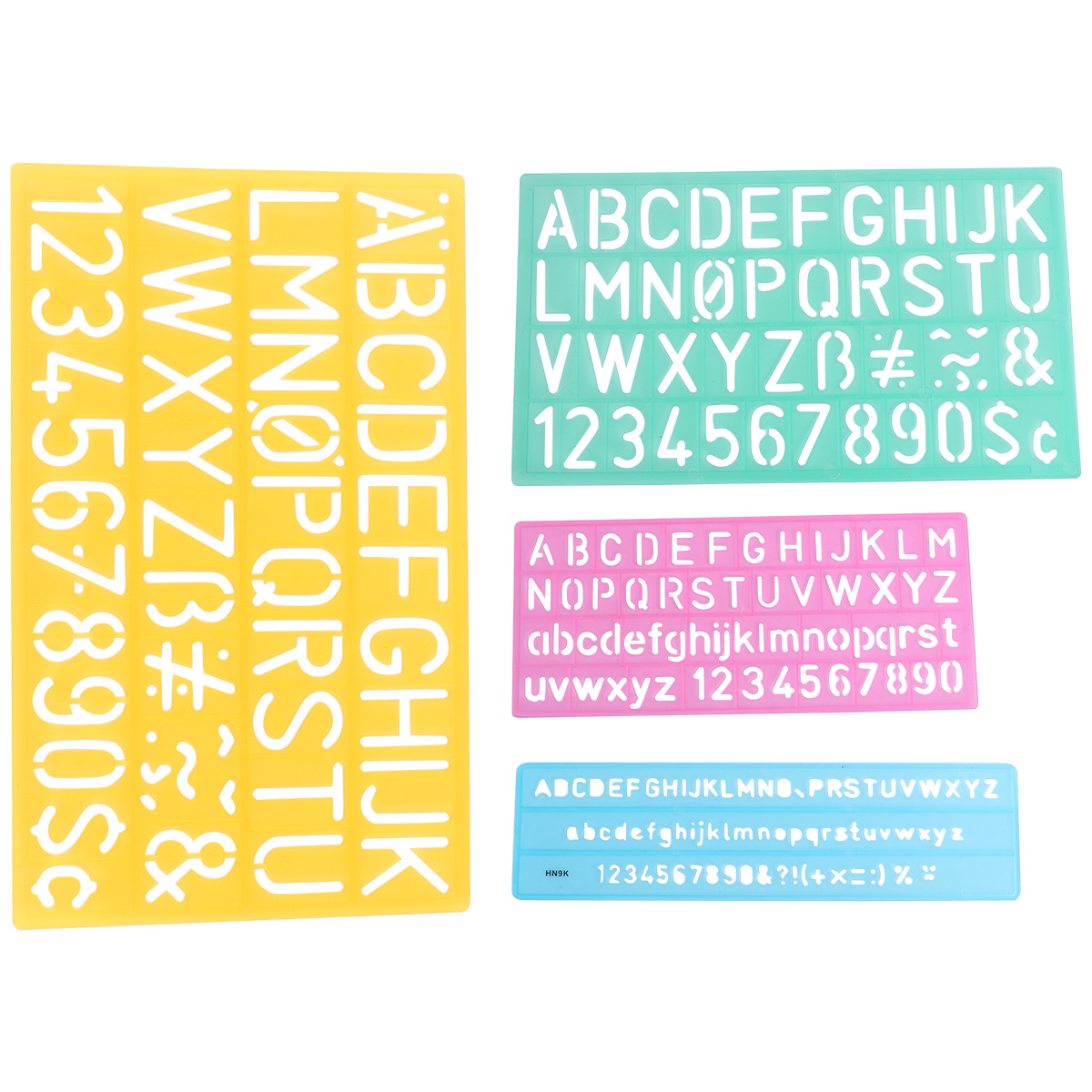 4 個のアルファベットステンシルセット文字番号テンプレートプ - Photography Font のレビューと価格