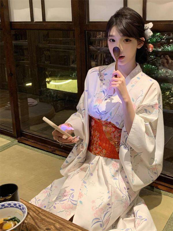 伝統的な日本の着物風バスローブ改良デザイン写真撮影用コスチュ - Photography Year のレビューと価格