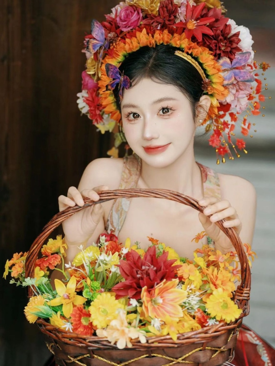 Xunpu 女性の古代スタイルのヘアピンフラワーヘアピン旅行 - Photography Model のレビューと価格