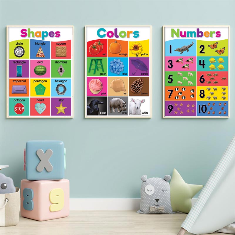 子供のための教育キャンバス絵画,カラフルなアルファベットのポ - Photography Font のレビューと価格