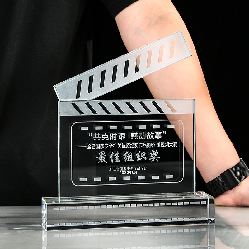 映画テレビ写真用カスタマイズクリスタルトロフィー、ショートビ - Photography Competition のレビューと価格