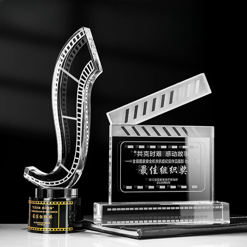 映画テレビ写真用カスタマイズクリスタルトロフィー、ショートビ - Photography Competition のレビューと価格