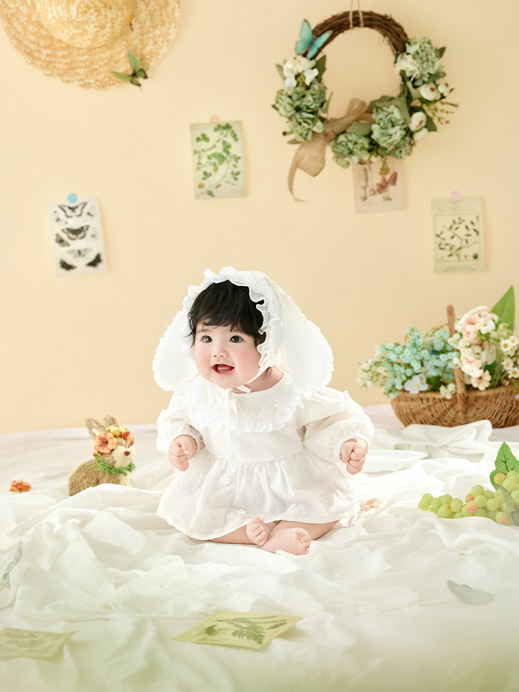 牧歌的なスタイルの女の赤ちゃんの写真撮影用衣装、スタジオ用の - Photography Year のレビューと価格