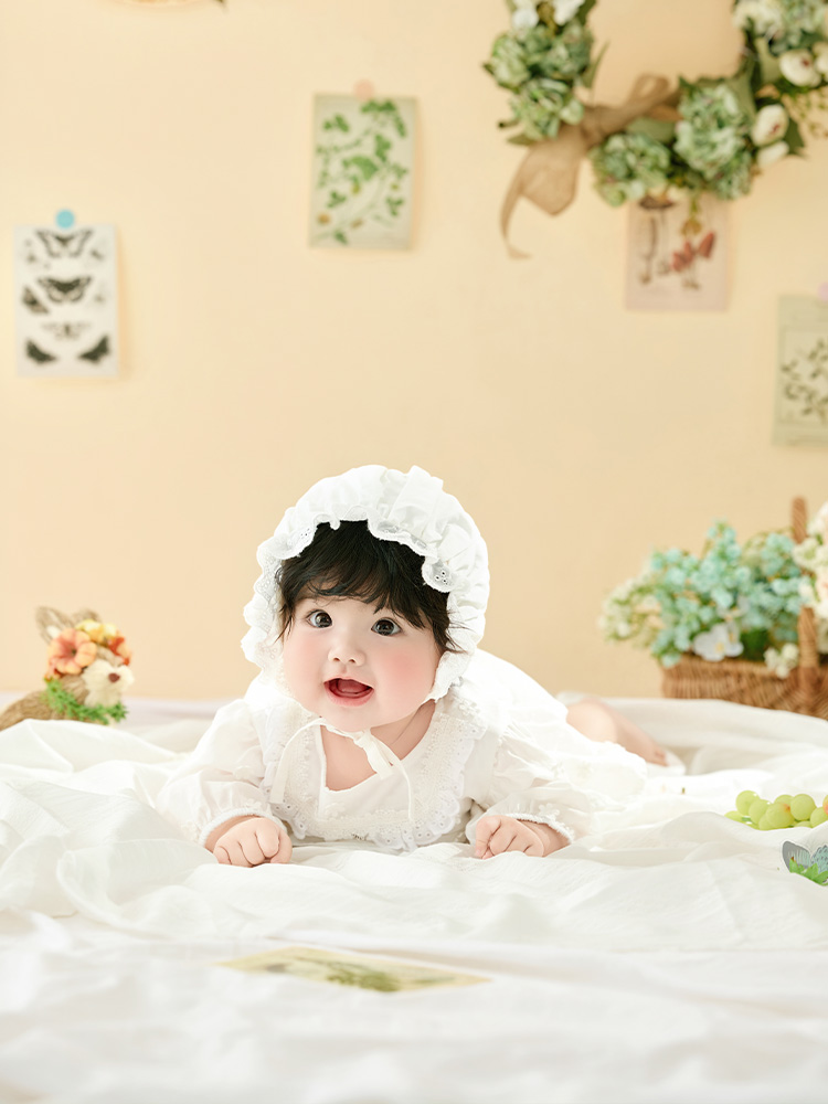 牧歌的なスタイルの女の赤ちゃんの写真撮影用衣装、スタジオ用の - Photography Year のレビューと価格
