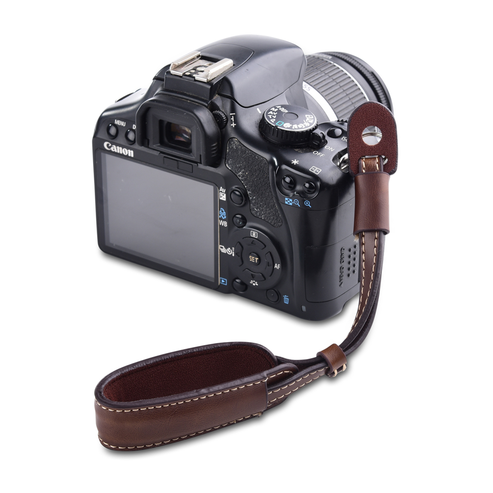 カメラ革ハンドグリップ金属リングリストストラップキヤノン E - Photography Icon のレビューと価格