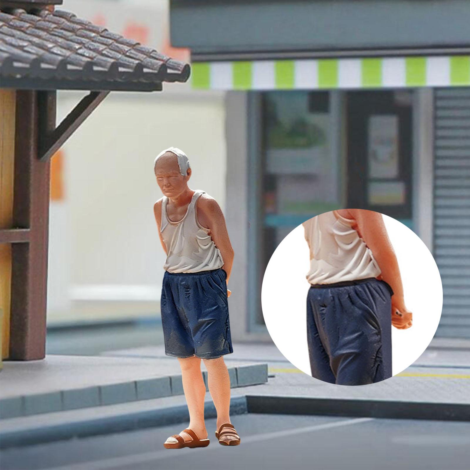 1:64スケール 老人ミニチュアフィギュア ミニモデル ディ - Photography Of A Man のレビューと価格