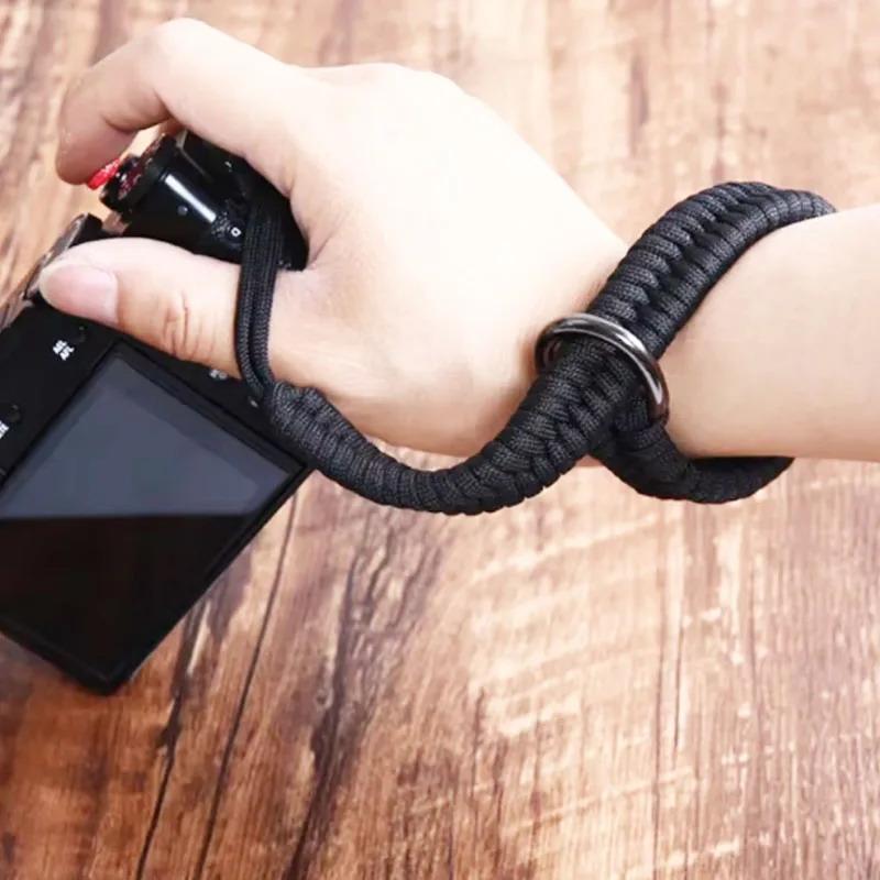 新しい 1pc クイックリリースバックル織りハンドストラップ - Camera Wrist Strap のレビューと価格