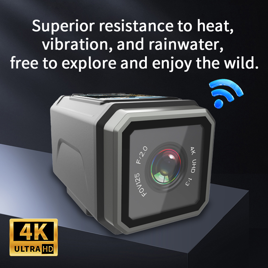4K EIS アクションカメラ 125 °   広角WiFi - Photography Date のレビューと価格