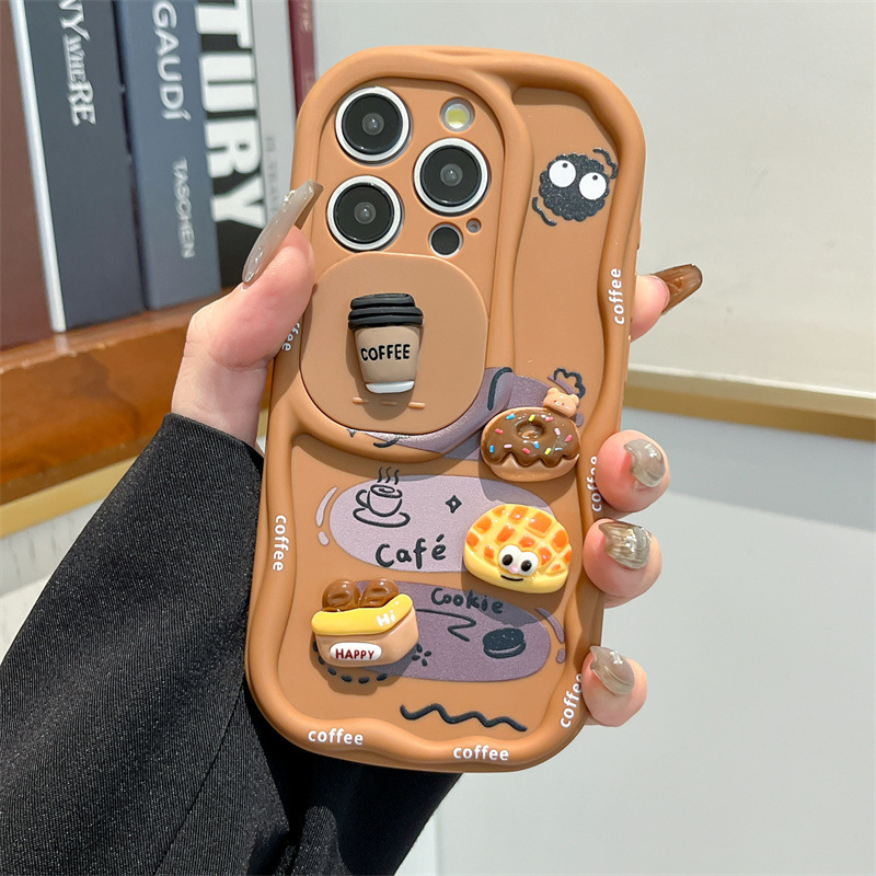 3D漫画パン型リストストラップ付きウェーブ型スマホケース i - Camera Wrist Strap のレビューと価格