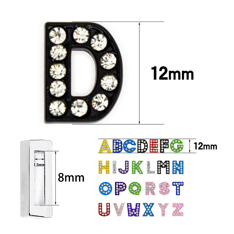 50 ピース/ロット穴 8 ミリメートルスライドレターペイン - Photography Font のレビューと価格