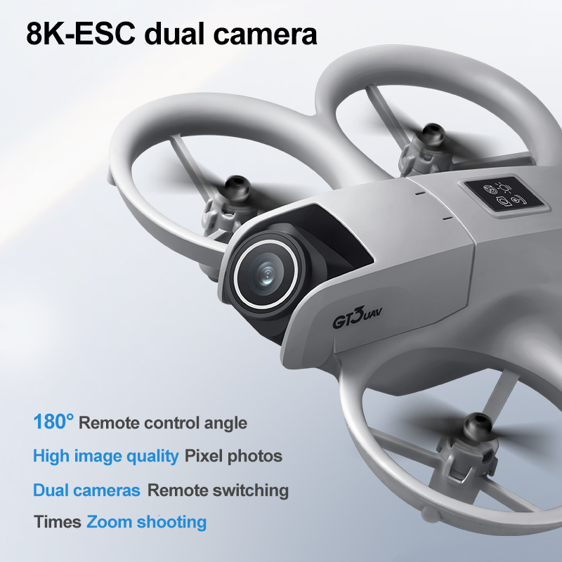 新型 GT3 スクリーン搭載ミニドローン 8K HD カメラ - Photography Drone のレビューと価格