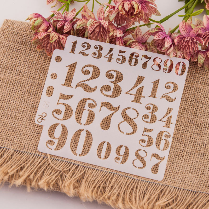 DIY クラフトアルファベット文字ステンシルテンプレート絵画 - Photography Font のレビューと価格