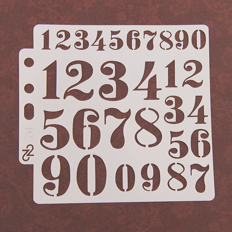 DIY クラフトアルファベット文字ステンシルテンプレート絵画 - Photography Font のレビューと価格