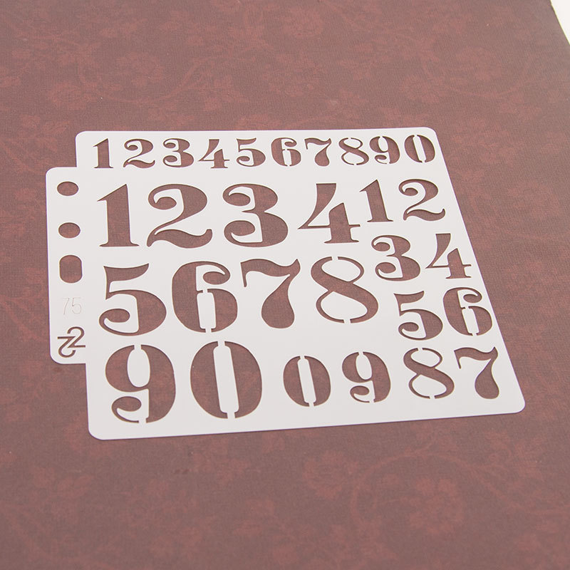 DIY クラフトアルファベット文字ステンシルテンプレート絵画 - Photography Font のレビューと価格